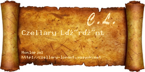 Czellary Lóránt névjegykártya